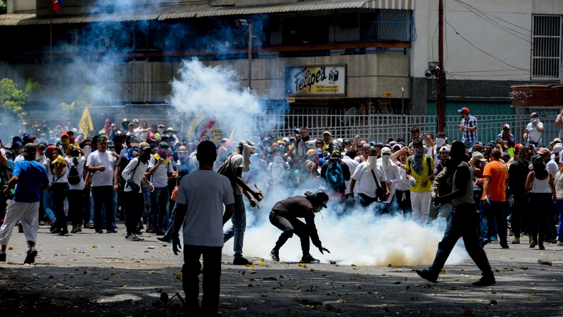 Eight people have been killed during protests in Venezuela this month