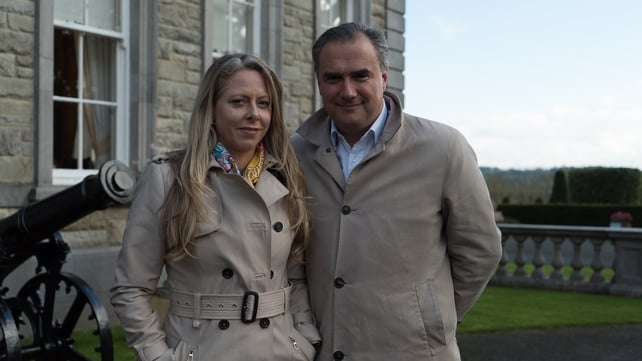 Finalist Louise McGuane and husband Dominic McCarthy.