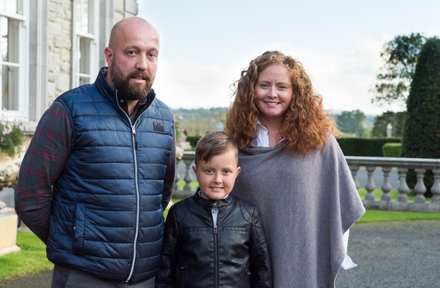 Finalists Colin and Ruth Donnelly with their son Garron.