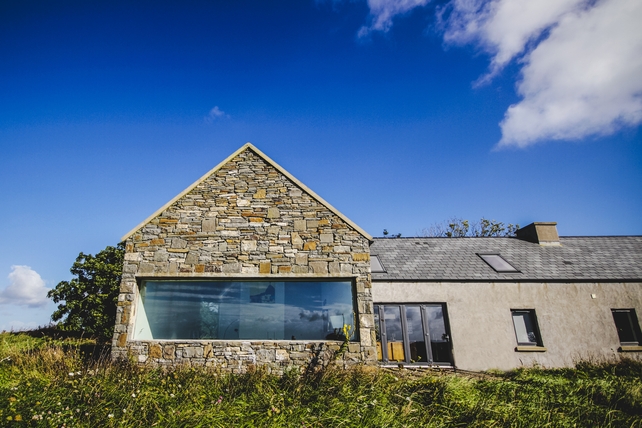 The exterior shot of Louise McGuane and Dominic McCarthy's 18th Century farmhouse.