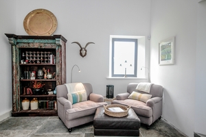 This home may look like a traditional farm cottage to anyone passing by but the interior is another story.