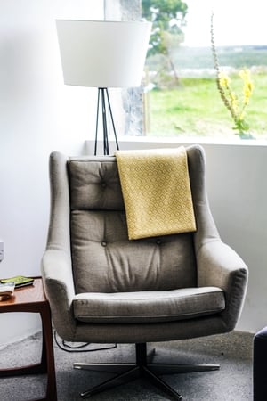 The perfect spot to look out those beautiful picture windows.