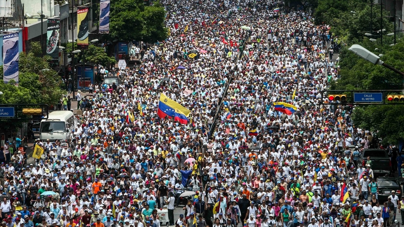 Hundreds of thousands of people took to the streets on Wednesday