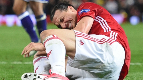 Zlatan Ibrahimovic could be out for the rest of this year