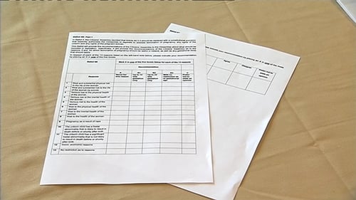 The Citizens' Assembly Chair, Ms Justice Mary Laffoy, is to deliver a report on the Eighth Amendment to a Joint Oireachtas Committee within the next ten weeks