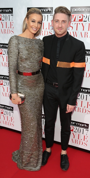 RTÉ's Bláthnaid Treacy wore a stunning Frock n Fabulous dress while Stephen Byrne donned a jacket from World of Unconditional.
