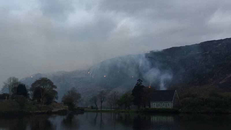 The blaze has now been brought partially under control