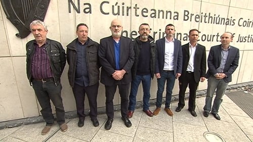 The seven defendants in the Jobstown case