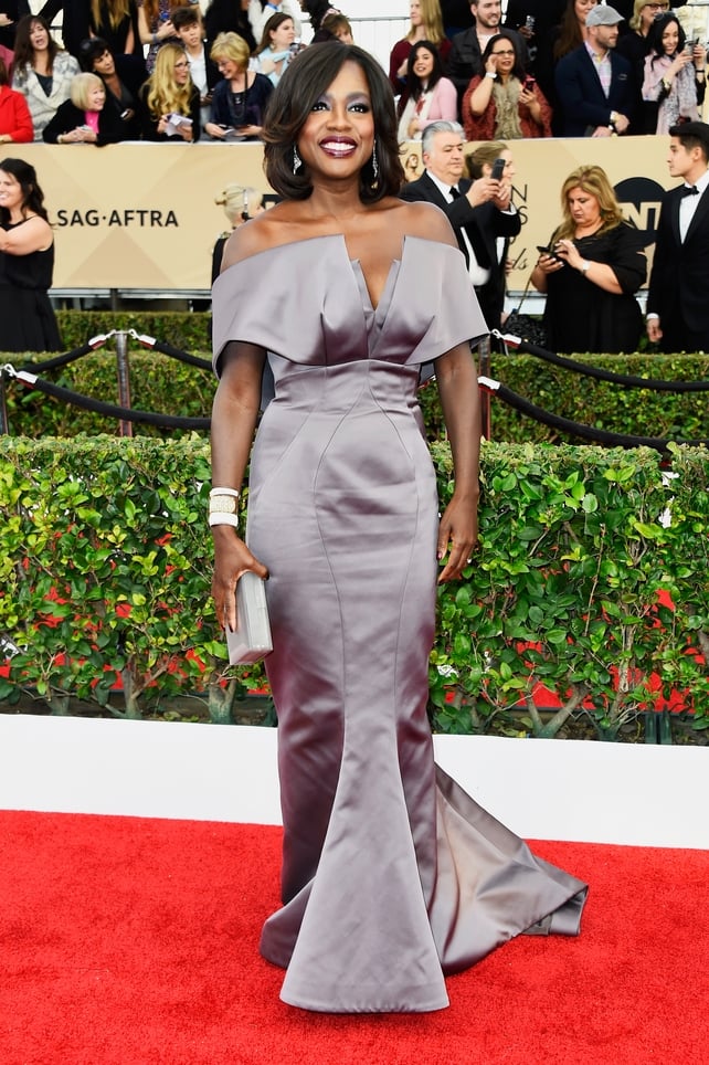 The actress has the Hollywood flow! She's fascinating at the SAGs ceremony in 2016 in this amazing Zac Posen gown. Viola won the award for her Outstanding Performance by a Female Actor in a Drama Series in 'How to Get Away with Murder'.
