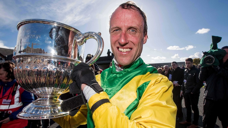 Robbie Power celebrates his Champion Chase win