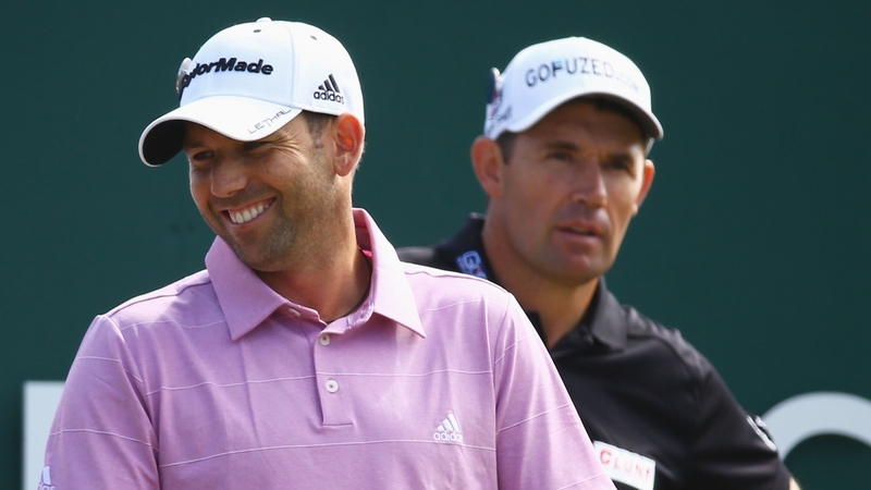 Padraig Harrington and Sergio Garcia talked it out