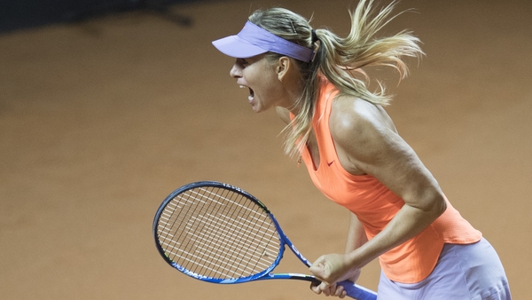 Sharapova looked like her old self after serving a 15-month drugs ban