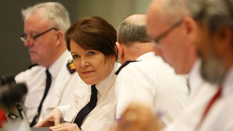 Garda Commissioner Nóirín O'Sullivan is at a public meeting of the Policing Authority