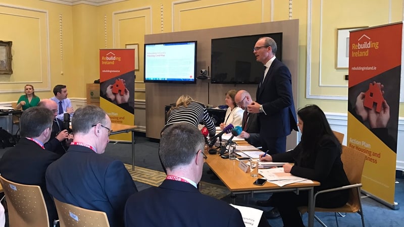 Simon Coveney at the launch today (Pic: @HousingPress)