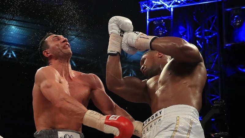 Wladimir Klitschko (L) lost to Anthony Joshua last Saturday