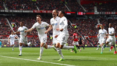 Swansea's Gylfi Sigurdsson scored at Old Trafford for the third game running
