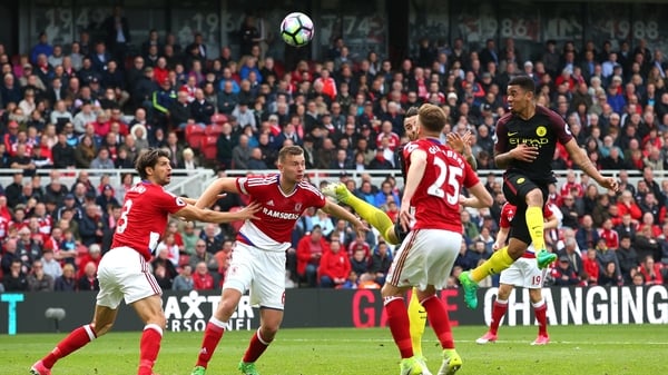 Gabriel Jesus grabs a late equaliser for Manchester City