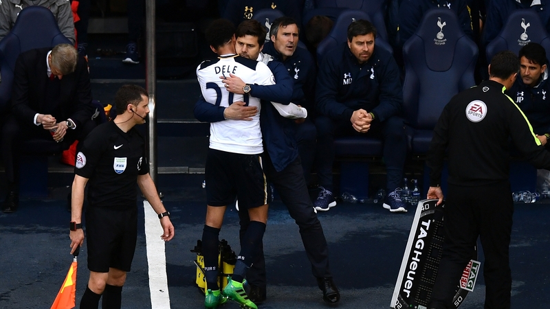 Pochettino saw his side ease to victory over Arsenal in the North London derby