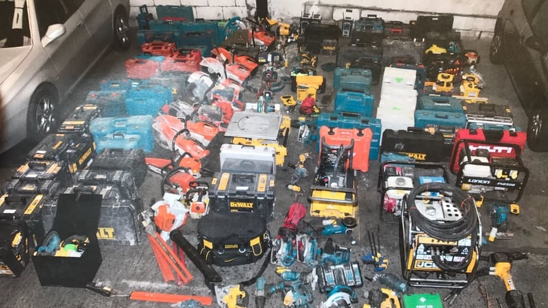The stolen machinery and power tools are worth an estimated €50,000
