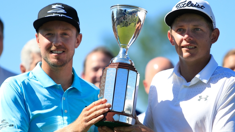Jonas Blixt of Sweden and Cameron Smith of Australia