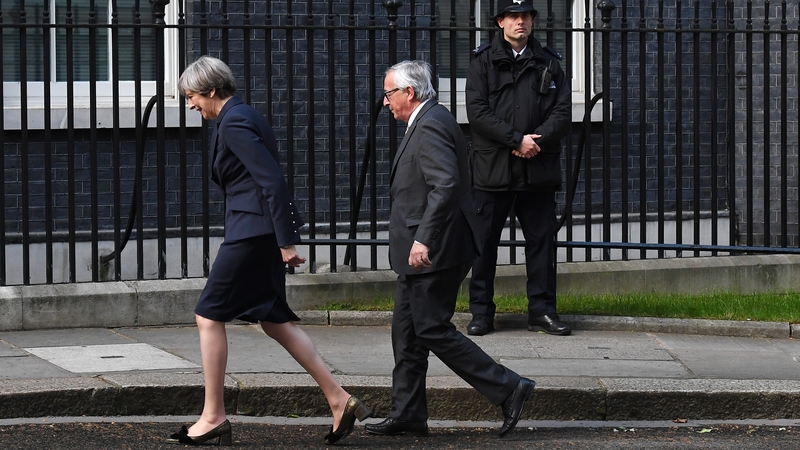 Theresa May and Jean-Claude Juncker had talks last Wednesday
