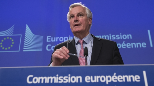 Michel Barnier's recommendations are based on guidelines agreed at Saturday's summit of the 27 remaining EU member states
