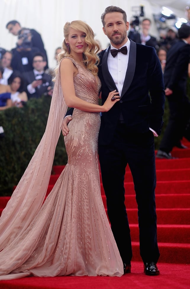 Blake and husband Ryan Reynolds look like an old Hollywood couple at the MET Gala in 2014 wearing custom Gucci.