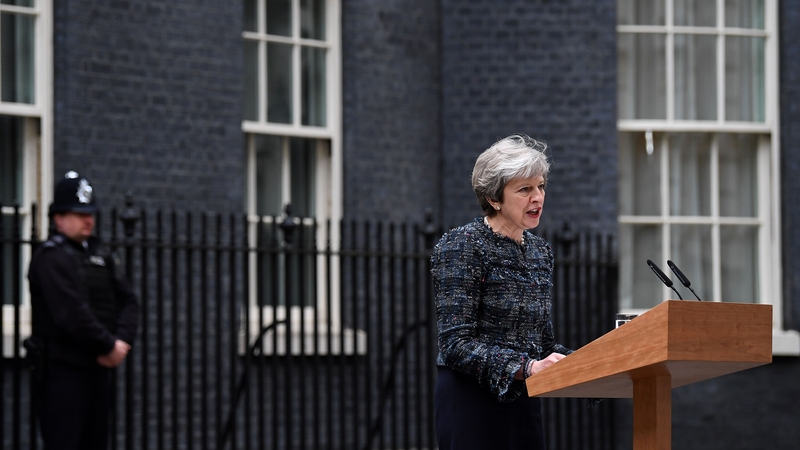 Theresa May was speaking after visiting Queen Elizabeth to mark the dissolution of parliament