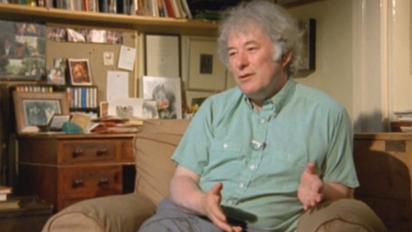 Seamus Heaney pictured on the programme 'Gentle Tiger', 30 November, 1987.