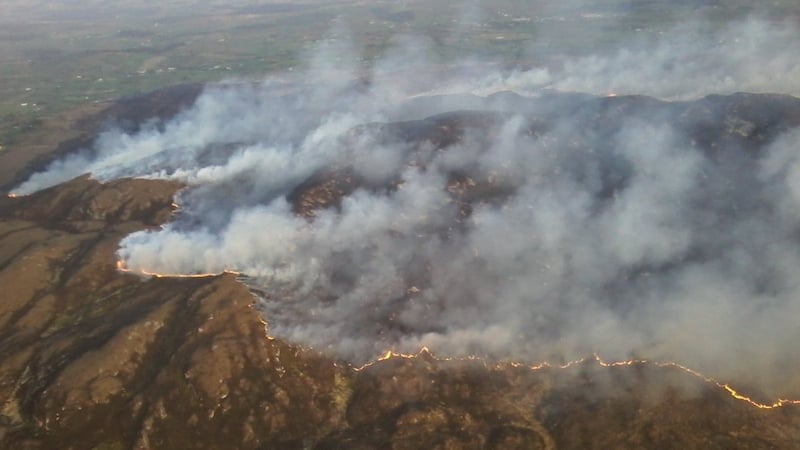 A gorse fire in Co Sligo