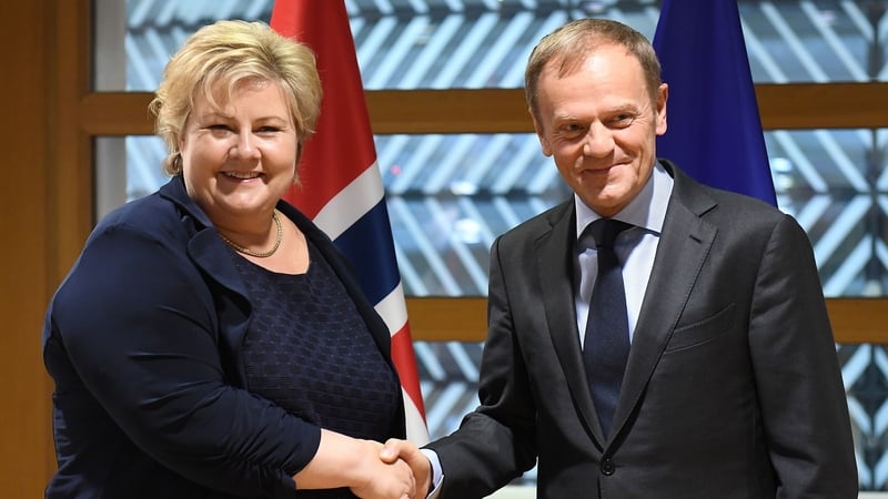 Donald Tusk was speaking following a meeting with Norwegian Prime Minister Erna Solberg