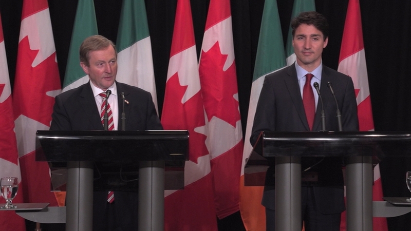 Enda Kenny said Canada and Ireland both had a respect for democracy and the rule of law