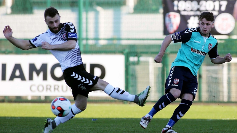 Derry's Ben Doherty and Bohs' Dylan Hayes