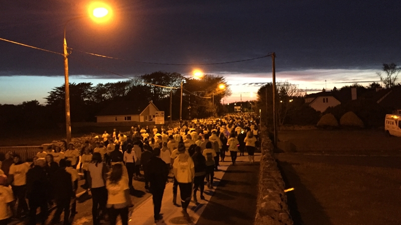 More than 2,000 people took part in the Oranmore walk in Galway