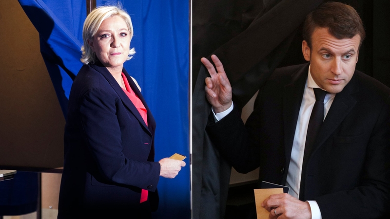 The parties of both Marine Le Pen (left) and Emmanuel Macron failed to make major ground in the regional elections, with centre-right Republicans on course to top the vote