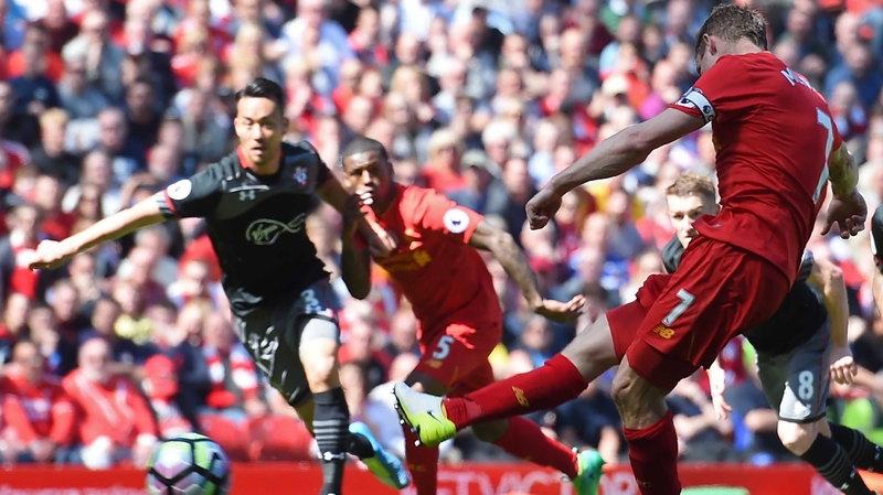 James Milner's second-half penalty was saved by Fraser Forster