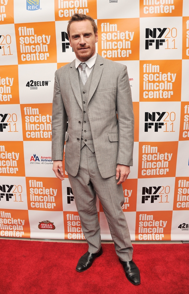 Pure elegance at the New York Film Festival's presentation of 'Shame' in 2011. Light grey everything and we love it.