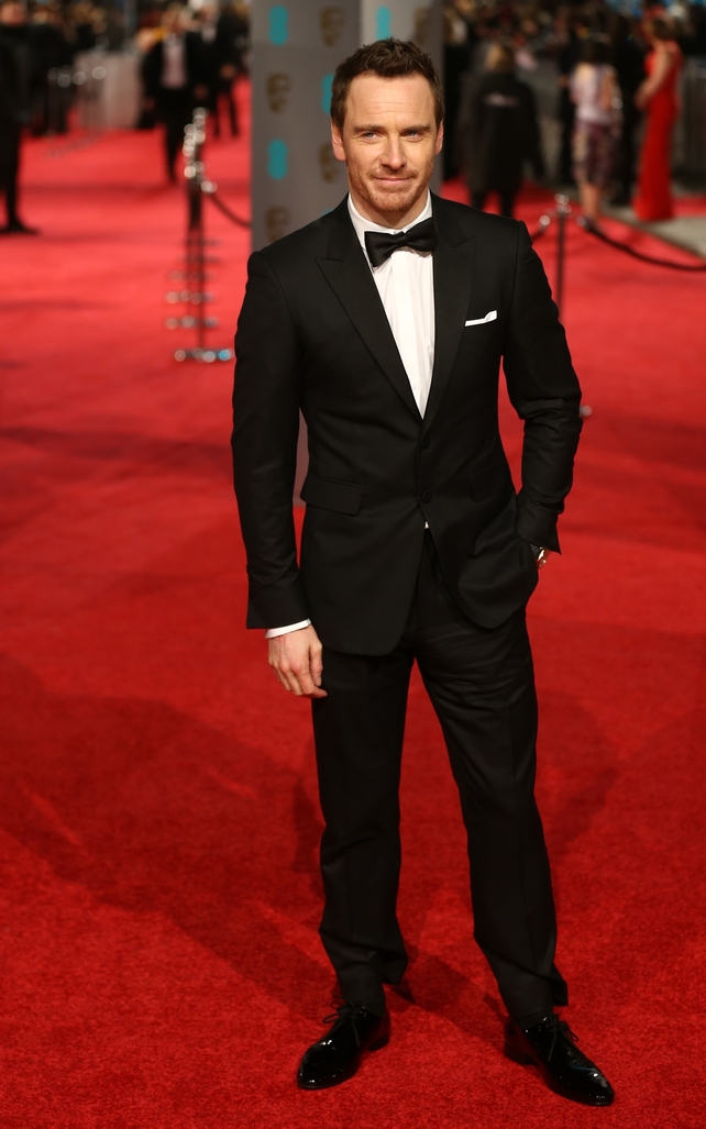 The actor was attending the British Academy Film Awards in 2016, nominated for his role in 'Steve Jobs'. He wore a Burberry suit.