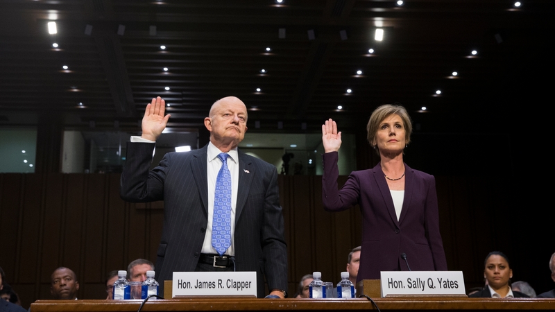 James Clapper and Sally Yates gave testimony today
