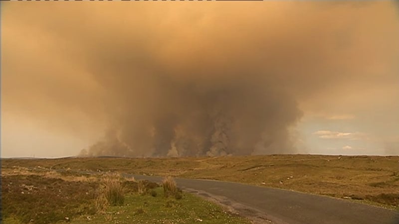 Over 1,500 hectares of forestry and 2,000 hectares of bogland have been devastated