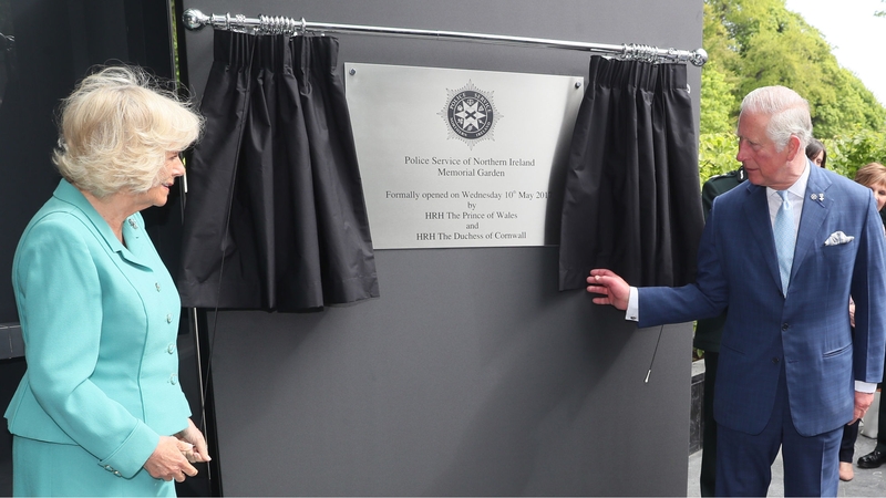 Charles and his wife Camilla attended a memorial for PSNI officers in Belfast