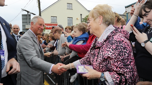 After visiting Cartoon Saloon, Prince Charles meets members of the public