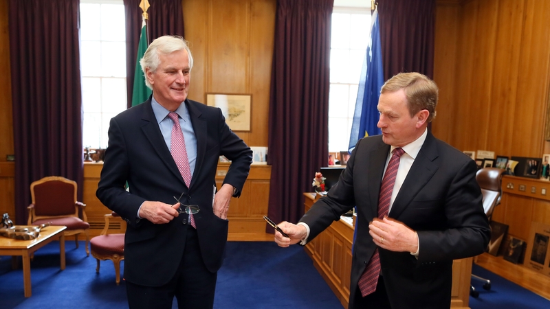 Michel Barnier held talks with Taoiseach Enda Kenny this afternoon