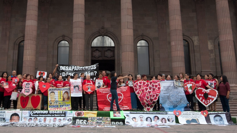 Mothers of missing persons in the states of Nuevo Leon, Coahuila and Tamaulipas, demand justice for their relatives