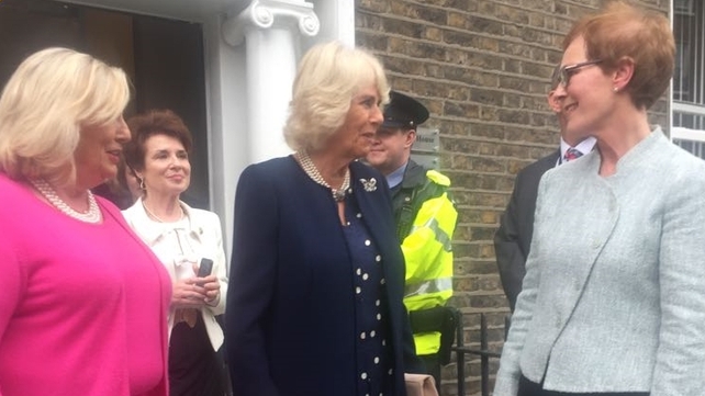 Camilla meets staff at the Rape Crisis Centre in Dublin (Pic: Rape Crisi Centre)