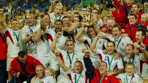England with the Webb Ellis Cup back in 2003