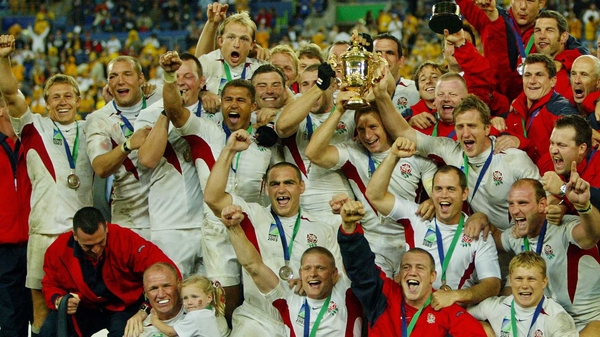 England with the Webb Ellis Cup back in 2003