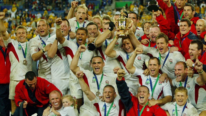 England with the Webb Ellis Cup back in 2003
