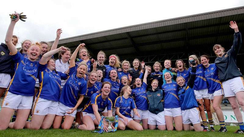 Tipperary celebrate their league triumph