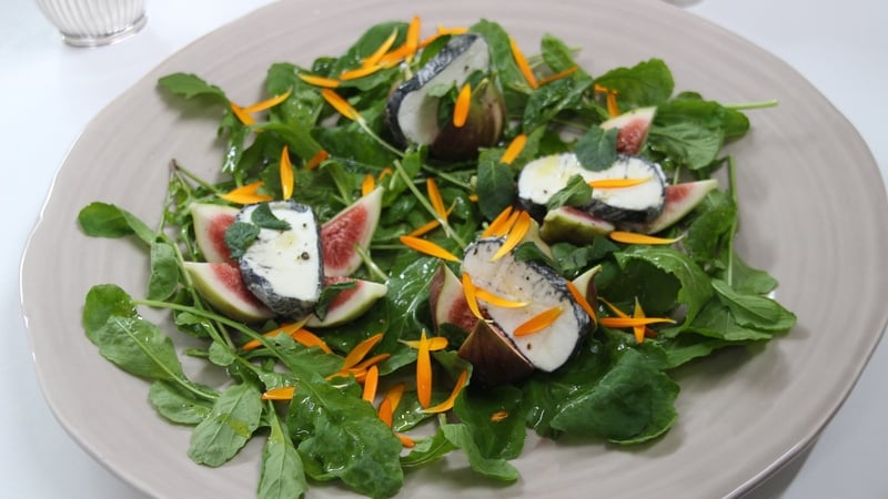 Rory O'Connell's Fresh Fig & Goat's Cheese Salad